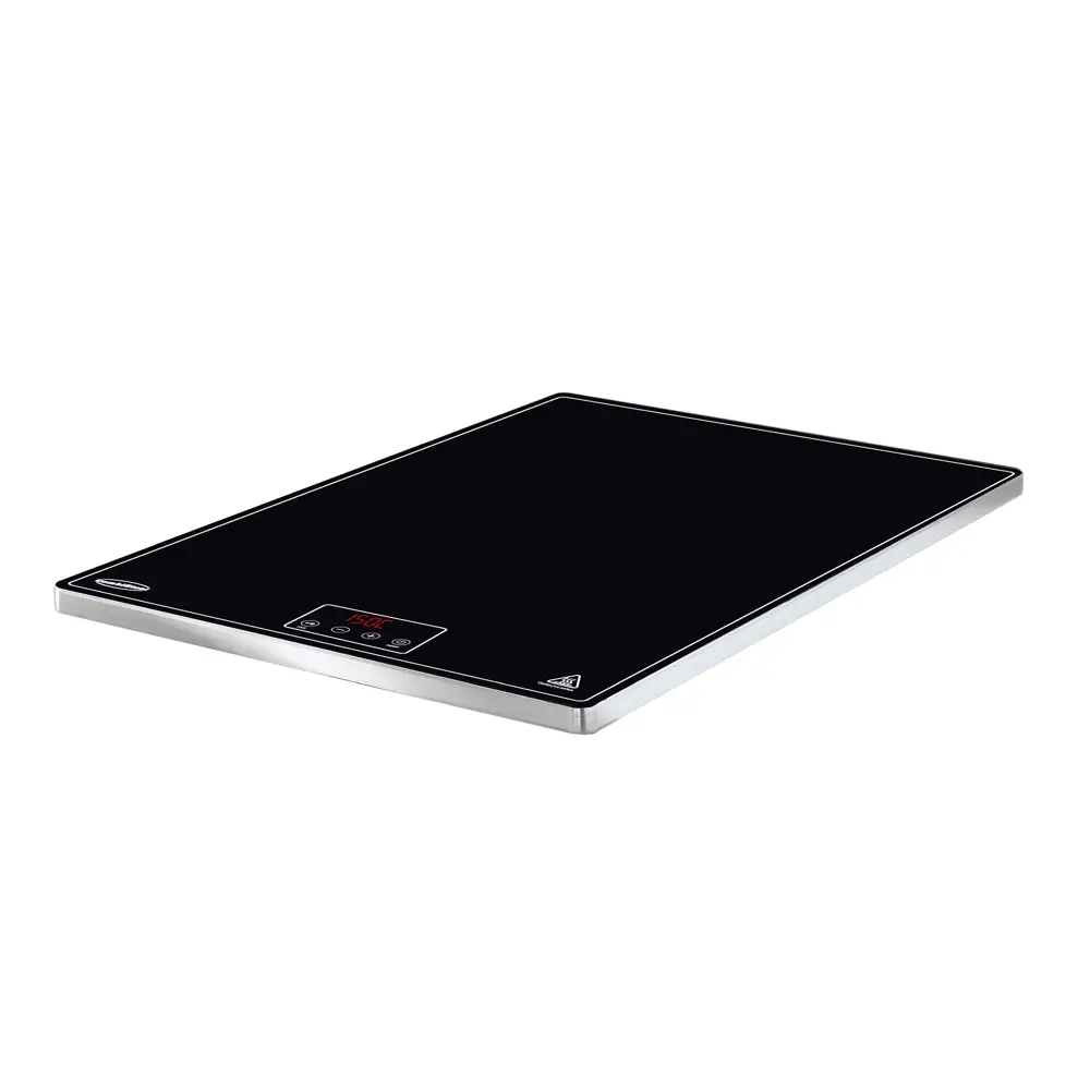 plita electrica, combisteel, din otel inoxidabil, ideala pentru horeca, lungime 55 cm, panou control tactil