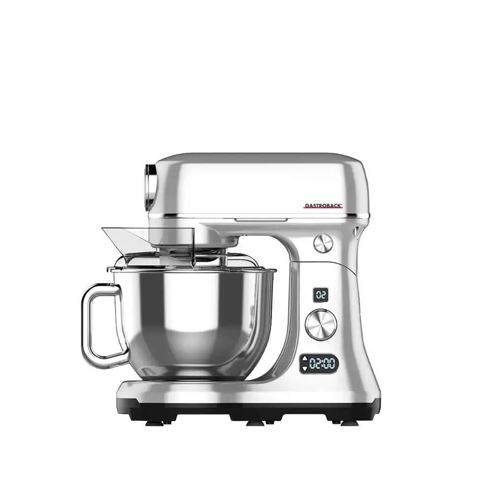 robot de bucatarie 3in1 gastroback, cu functie de mixare, tocator si aparat de facut paste, din inox