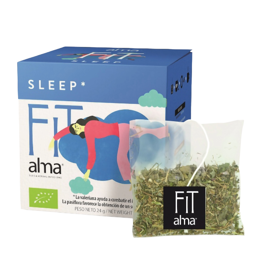 Ceai bio, 12 plicuri, Alma Teas, Fit Sleep, provenit din culturi 100% organice
