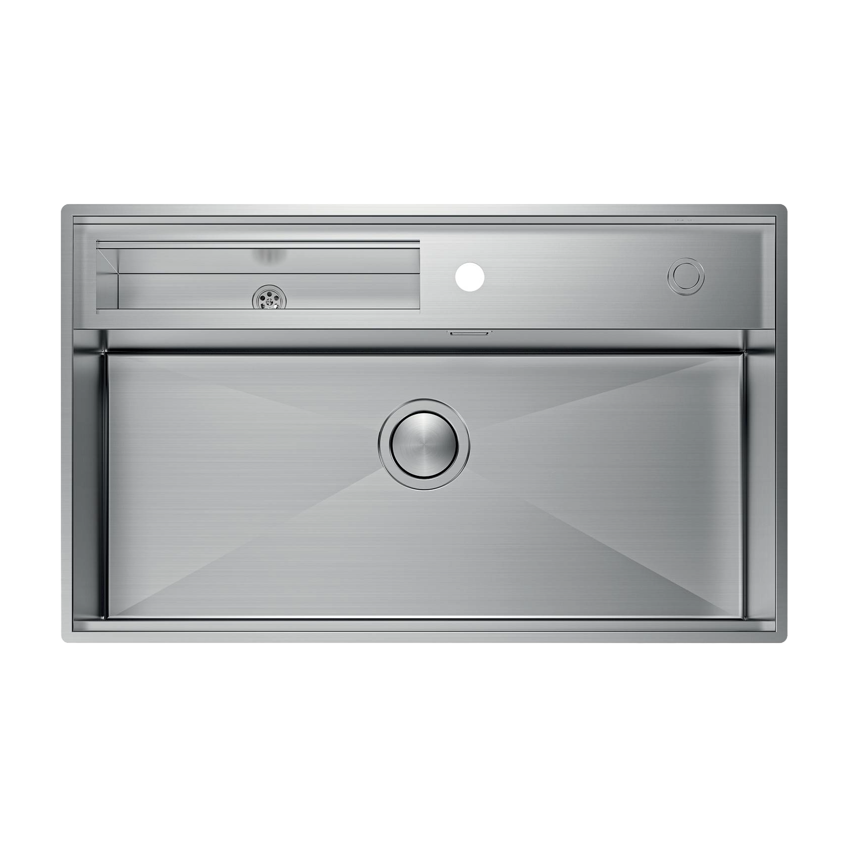 Chiuveta de bucatarie premium, Foster, Galante, 85 x 52 cm, 2 orificii standard pentru baterie