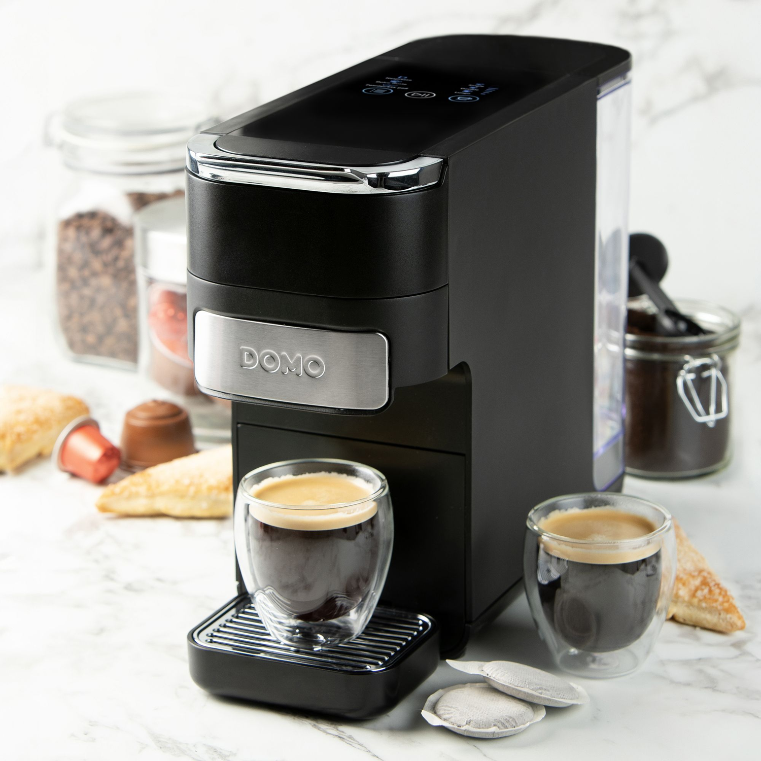 Espressor automat 4in1 DOMO, curatare usoara