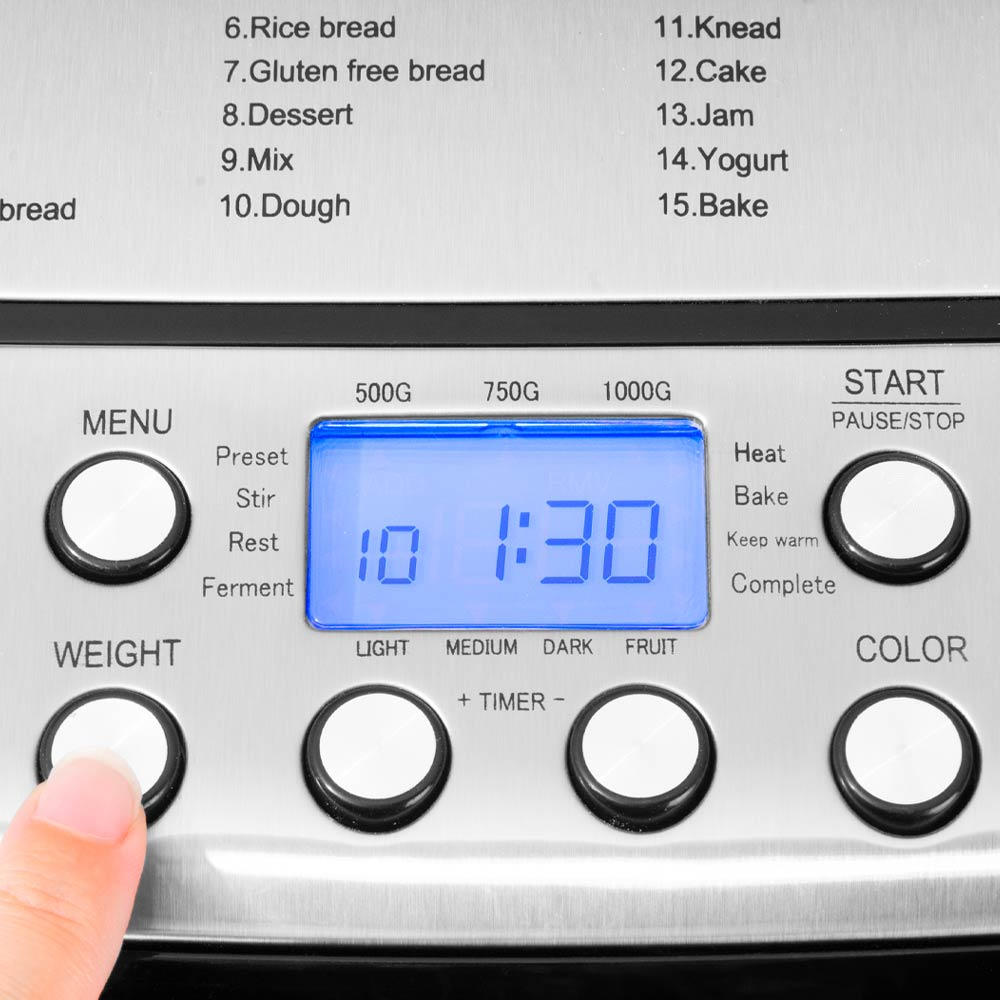 Masina de facut paine Gastroback, temporizator, oprire automata