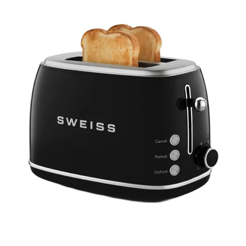 Prajitor de paine Retro S de la Swiss, cu doua felii de paine prajita