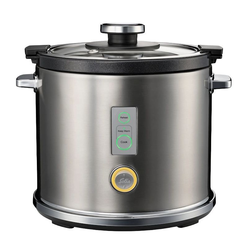 aparat multifunctional de gatit orez, solis, rice cooker multi, cu capacitate de 1.2 litri, argintiu