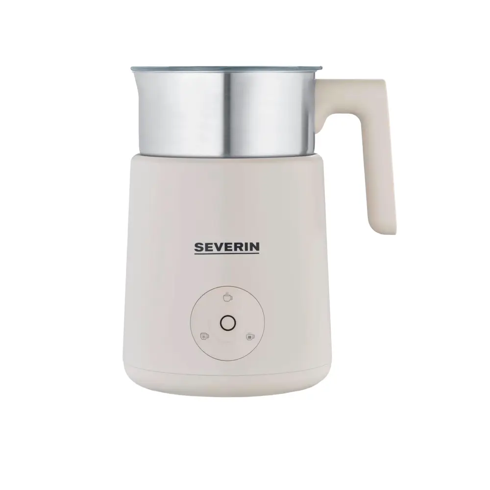 aparat de spumare lapte severin, capacitate 400 ml, cu 3 programe automate, 500 w, crem