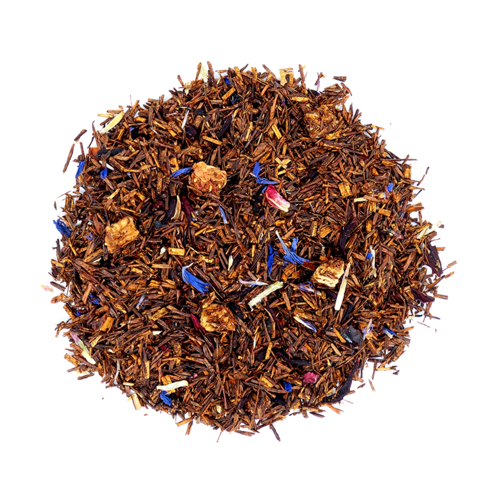 ceai bio 20 plicuri, alma teas, luxury, rooibos and red fruits, fara cofeina, gust revigorant