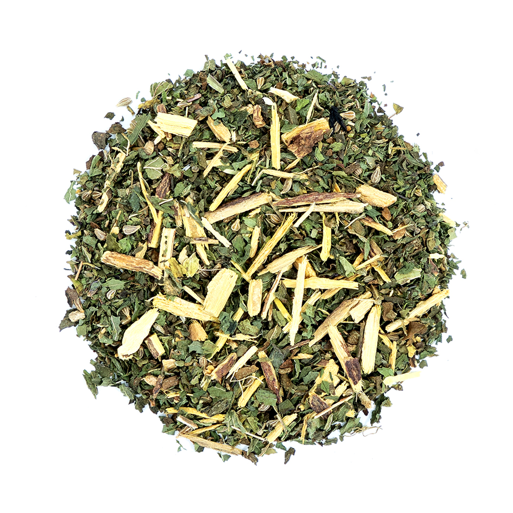 Ceai bio 20 plicuri Alma Teas, Luxury, Regalmint, provenit din culturi 100% organice, surse sustenabile, efect revigorant, adjuvant digestiv, efect antiinflamator, menta, lemn dulce, anason verde, gust echilibrat, 40 g, continut plic