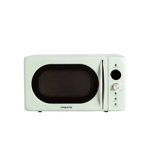 cuptor cu microunde create retro, cu capacitate de 20 litri si 9 programe prestabilite