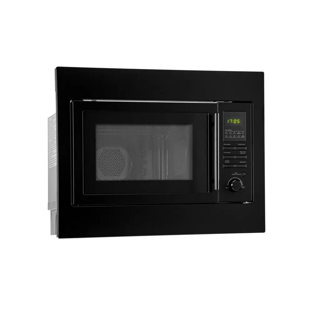 cuptor cu microunde, incorporabil, 3 in 1, grill, inductie, child lock, negru mat