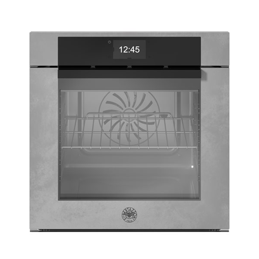 cuptor electric incorporabil cu convectie si aburi, bertazzoni, total steam tft, colectie modern, cu finisaj mat, gri