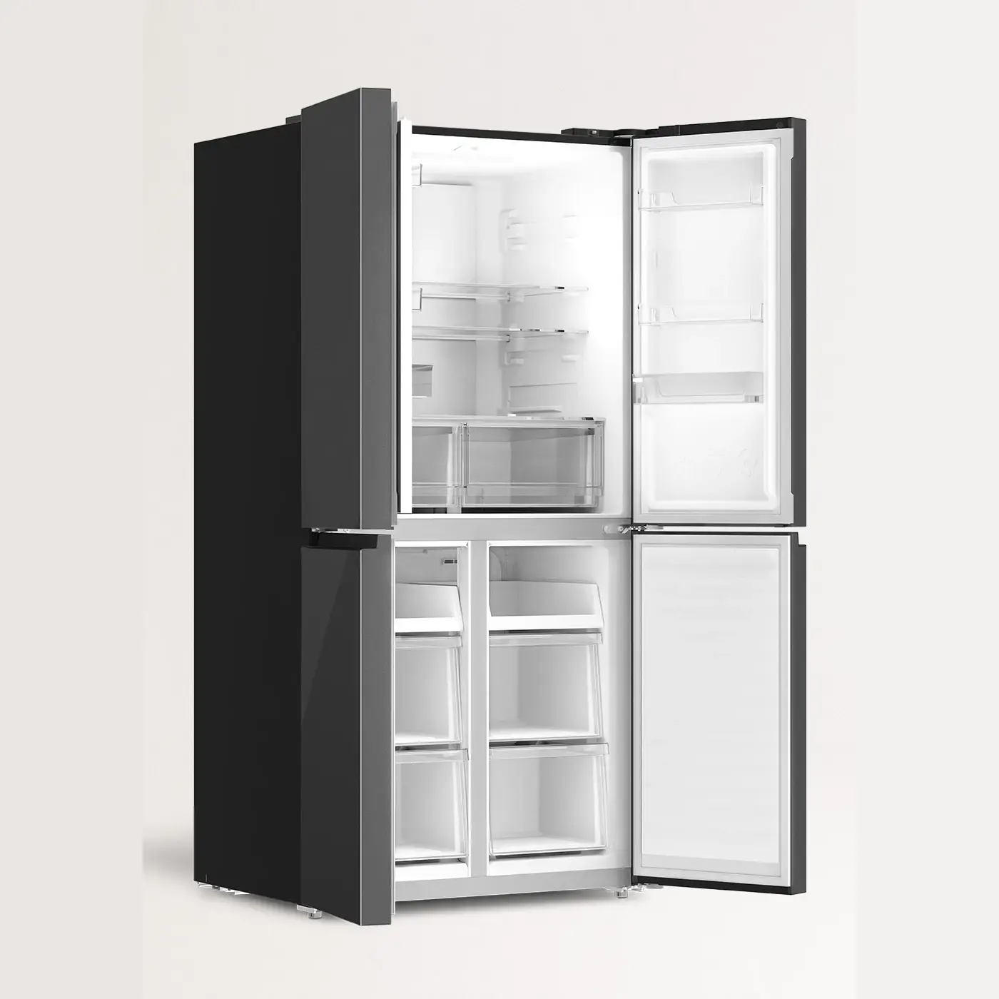 frigider side by side create, capacitate 503 litri, 177 cm, tehnlogie inverter, semi incorporabil, negru