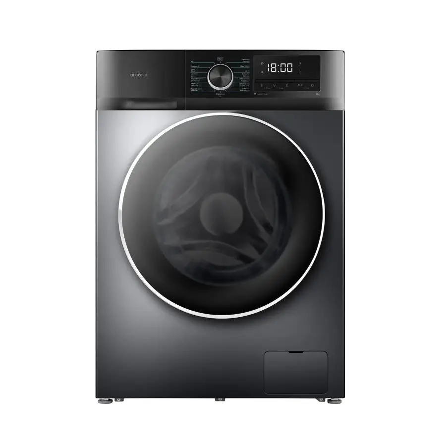 masina de spalat rufe, cecotec, bolero dresscode, cu capacitate de 8 kilograme si clasa energetica a, inox