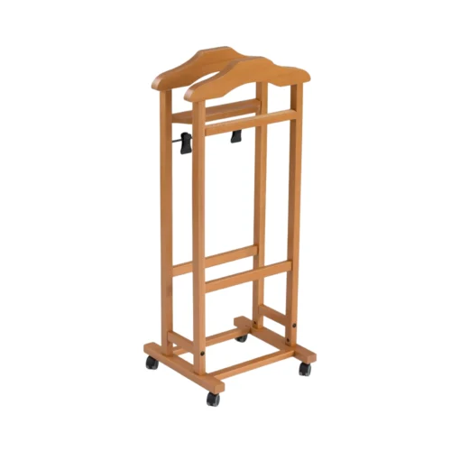 portmantou suport haine si accesorii arredamenti italia,mixer, 105x46 cm, cadru pentru pantaloni si camasi, structura din lemn masiv de fag, ideal pentru articole vestimentare si incaltaminte, depozitare eficienta, design practic si elegant, roti pentru transport facil, lemn cires