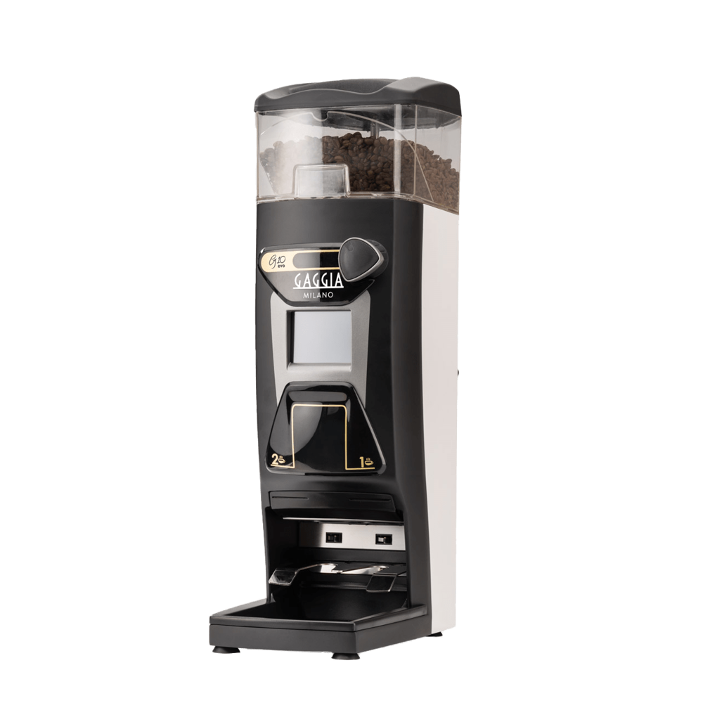 rasnita profesionala de cafea, premium, gaggia milano, g10 evo, capacitate 1.2 kg, alb