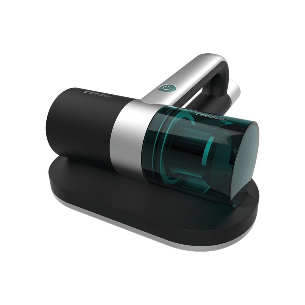 Aspirator antiacarieni pentru saltele si lenjerii de pat Cecotec, Conga Rockstar 3000, sterilizare cu lumina UV-C, dezinfectare in profunzime cu aer cald, elimina pana la 99,9% din bacterii, 10 kPa, cyclonic system, negru/argintiu
