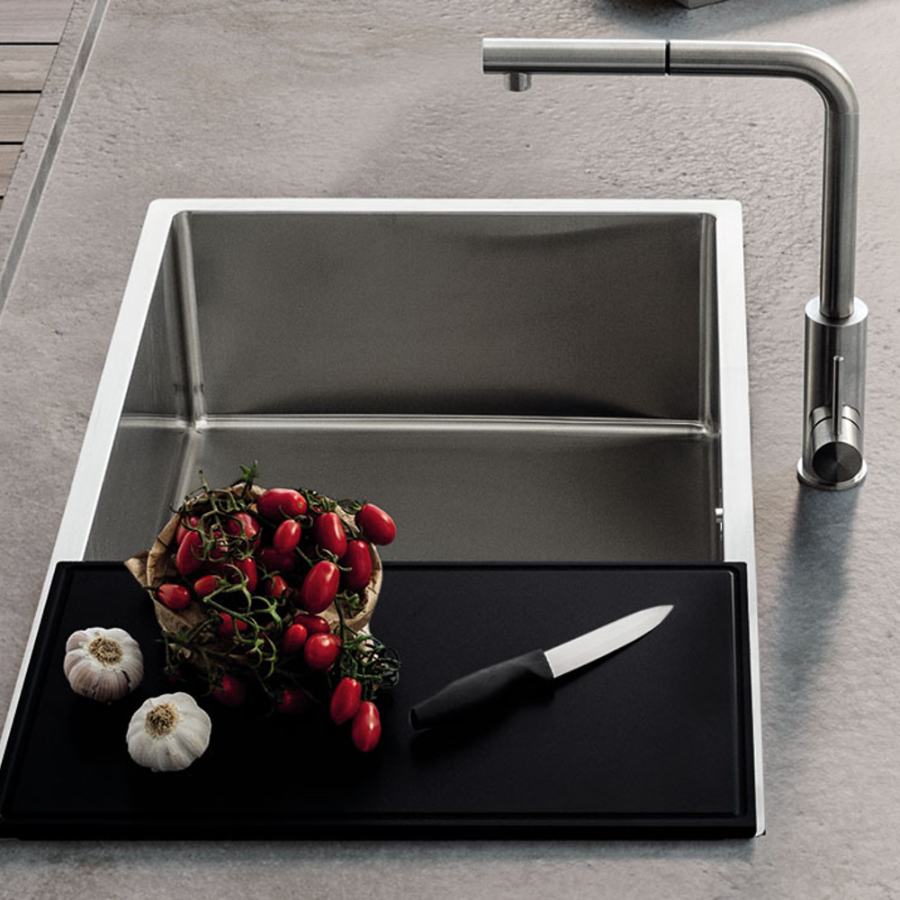 Chiuveta de bucatarie Barazza, colectia Outdoor, 70 x 40 cm, inox, ideala pentru spatiile exterioare