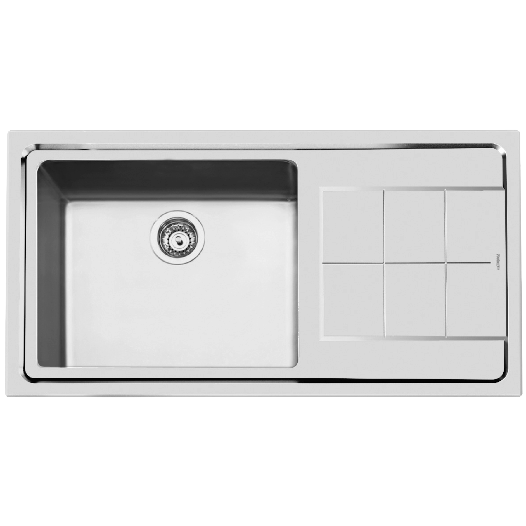 Chiuveta de bucatarie premium, Foster, KE L, 98 x 51 cm, inox, Flat Edge