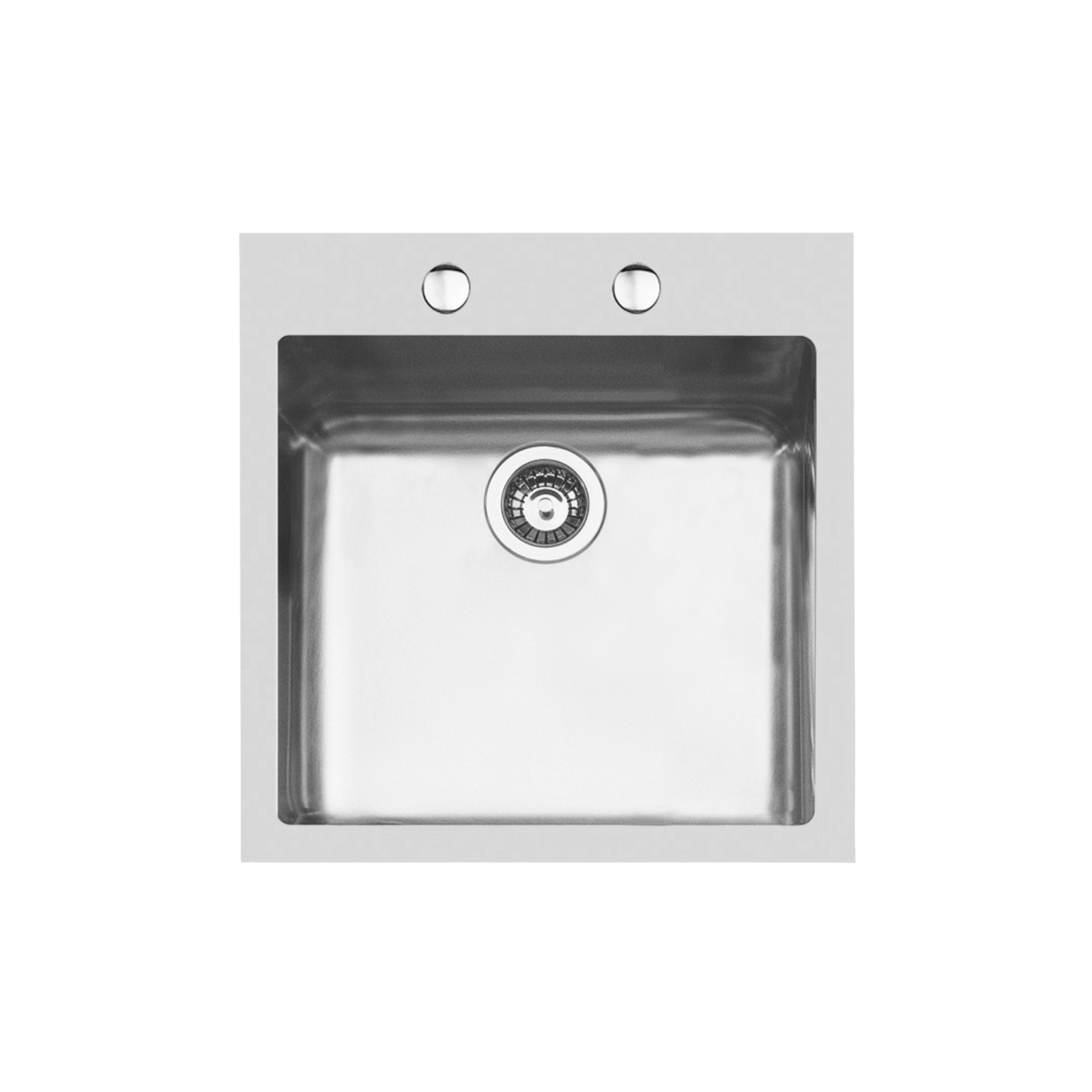 Chiuveta de bucatarie premium, Foster, KE Q4, 51 x 52 cm, inox, montaj pe blat, sistem de scurgere automat