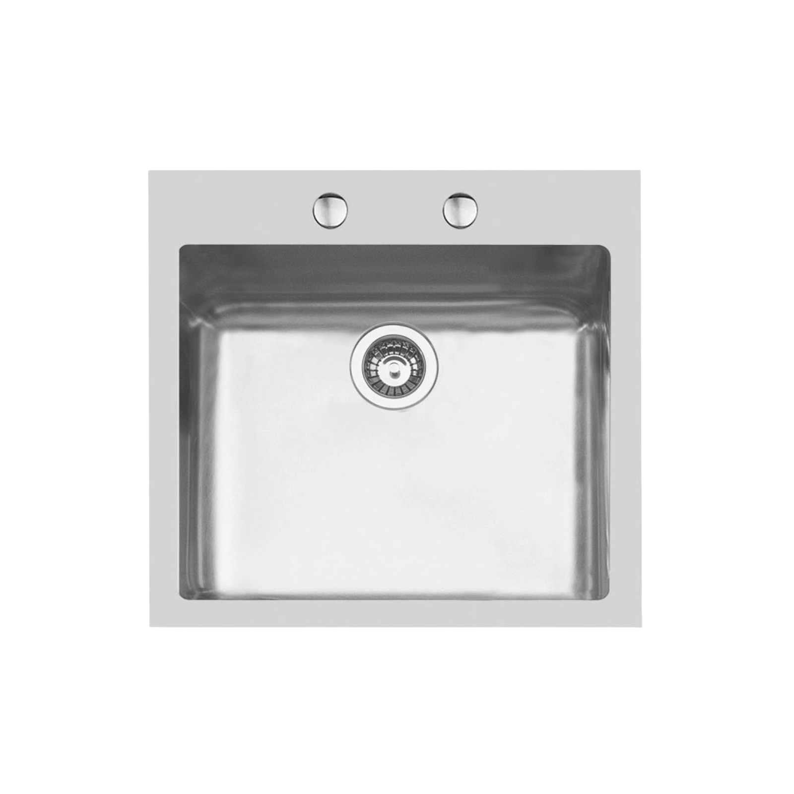 Chiuveta de bucatarie premium, Foster KE Q4, 56 x 52 cm, inox, preaplin perimetral, cuva spatioasa