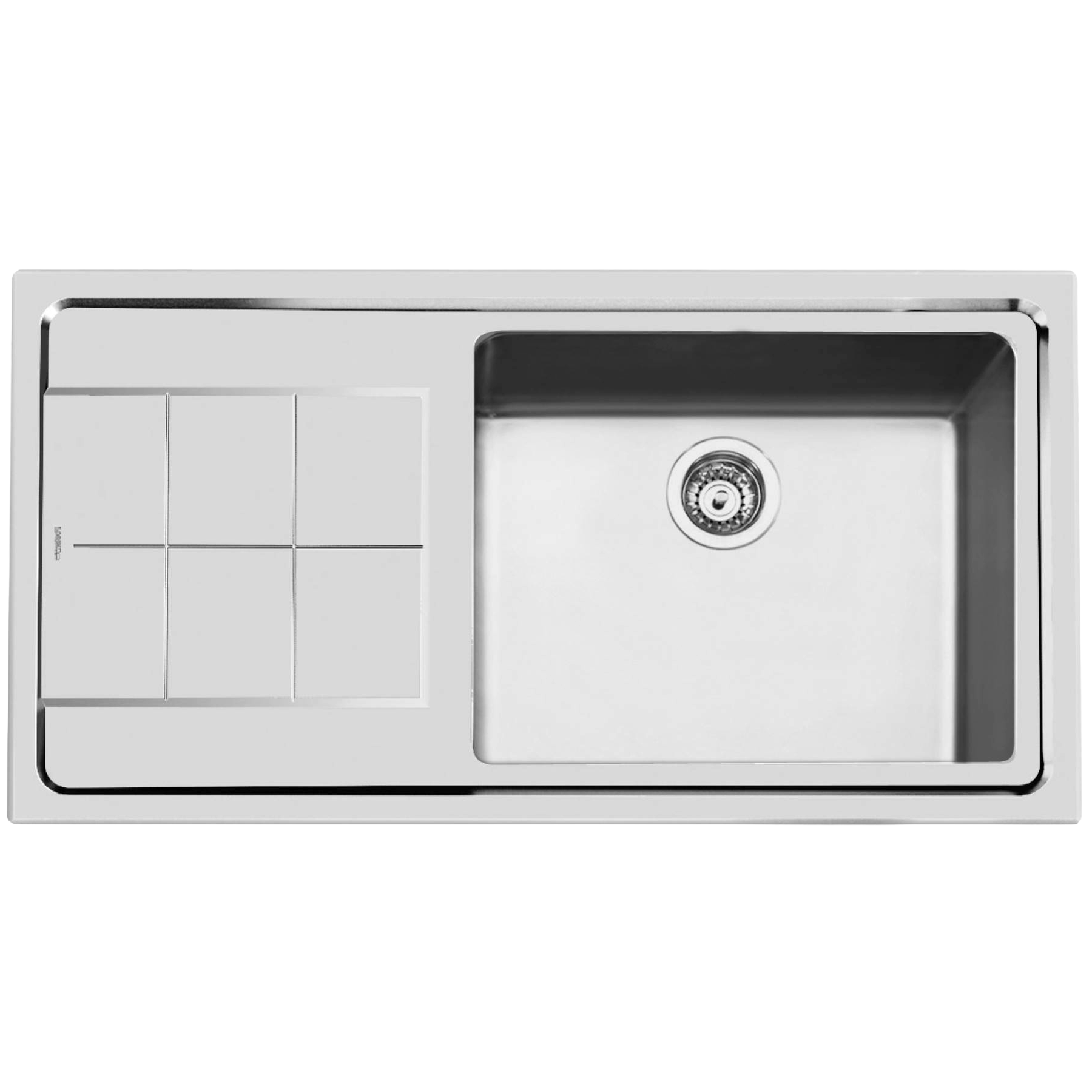 Chiuveta de bucatarie premium, Foster, KE R, 98 x 51 cm, inox, Flat Edge