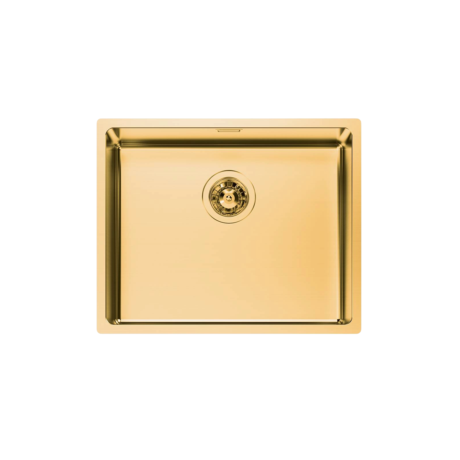 Chiuveta de bucatarie premium, Foster, KE R15, 54 x 44 cm, finisaj PVD, auriu, rezistenta la zgarieturi, pete, anti-coroziv, sifon inclus, cuva spatioasa