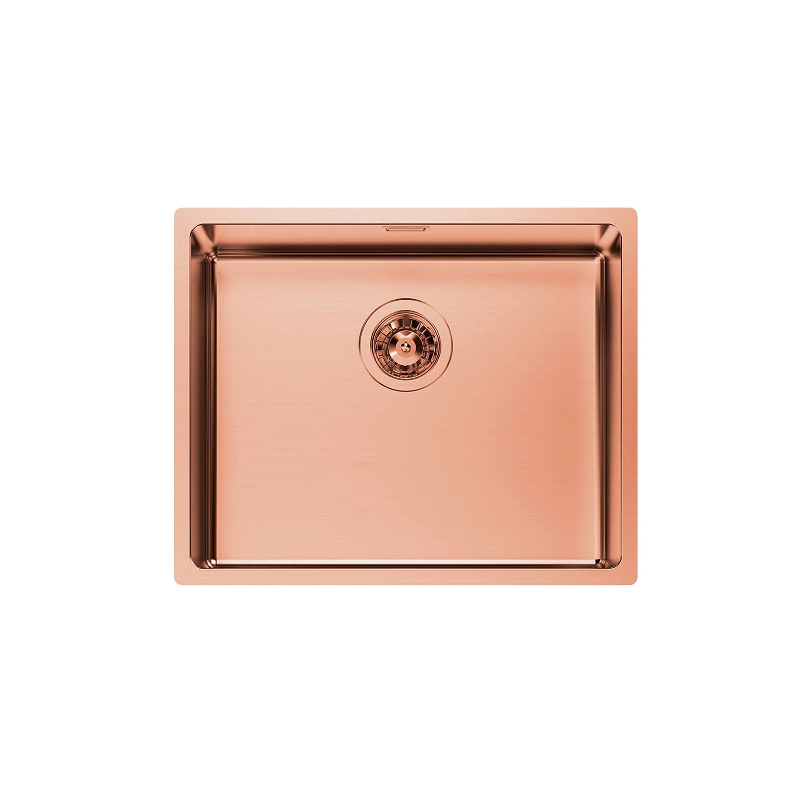 Chiuveta de bucatarie premium, foster, KE R15, finisaj PVD, cupru, preplin perimetral, cuva spatioasa, sifon inclus, design elegant