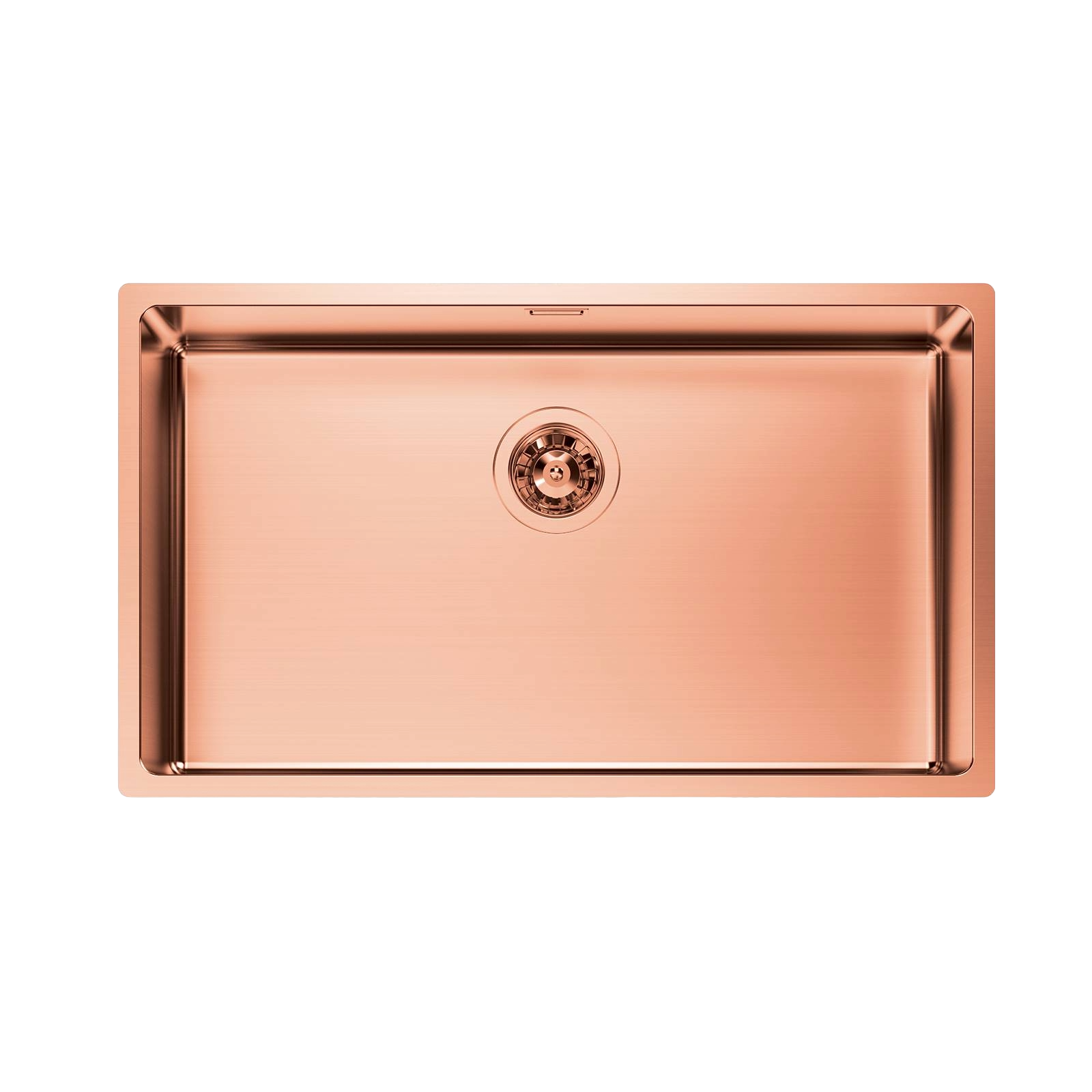 Chiuveta de bucatarie premium Foster, KE R15, 75 x 44 cm, cupru, finisaj PVD, montare flush-mount/top-mount, preaplin perimetral