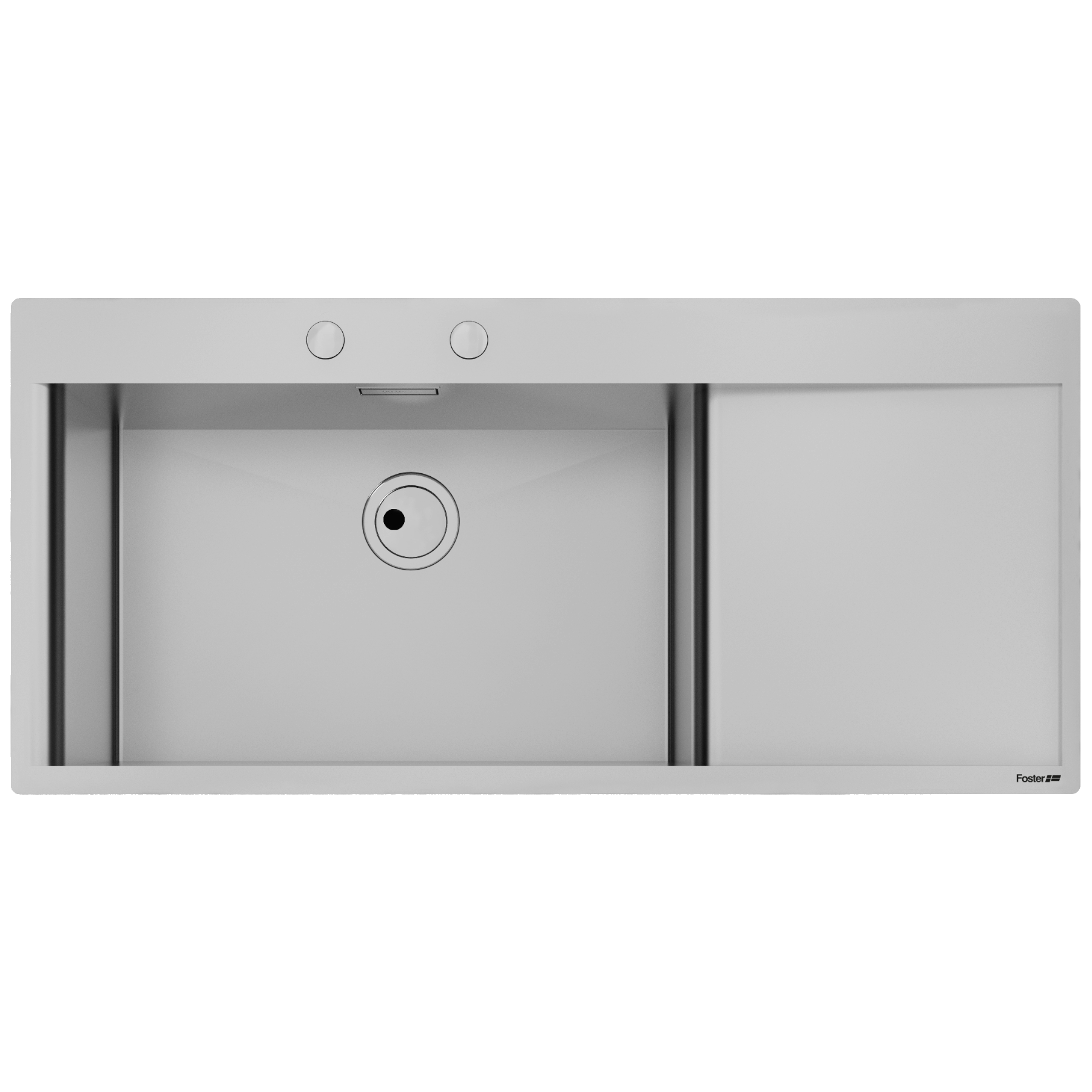 Chiuveta de bucatarie, premium, foster, new wave, l, 116x52 cm, inox, preaplin perimetral