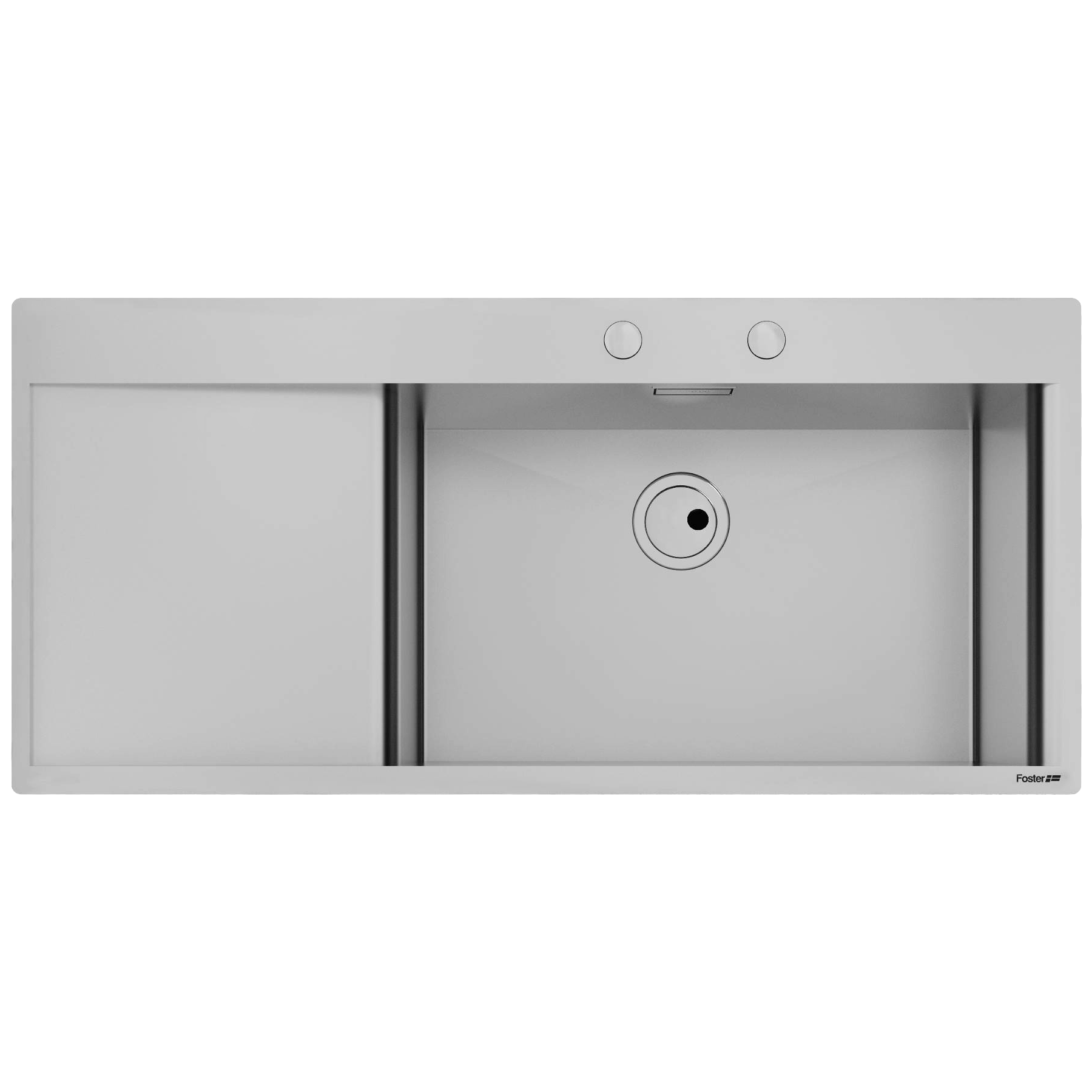 Chiuveta de bucatarie, premium, foster, new wave, r, 116x52 cm, inox, preaplin perimetral
