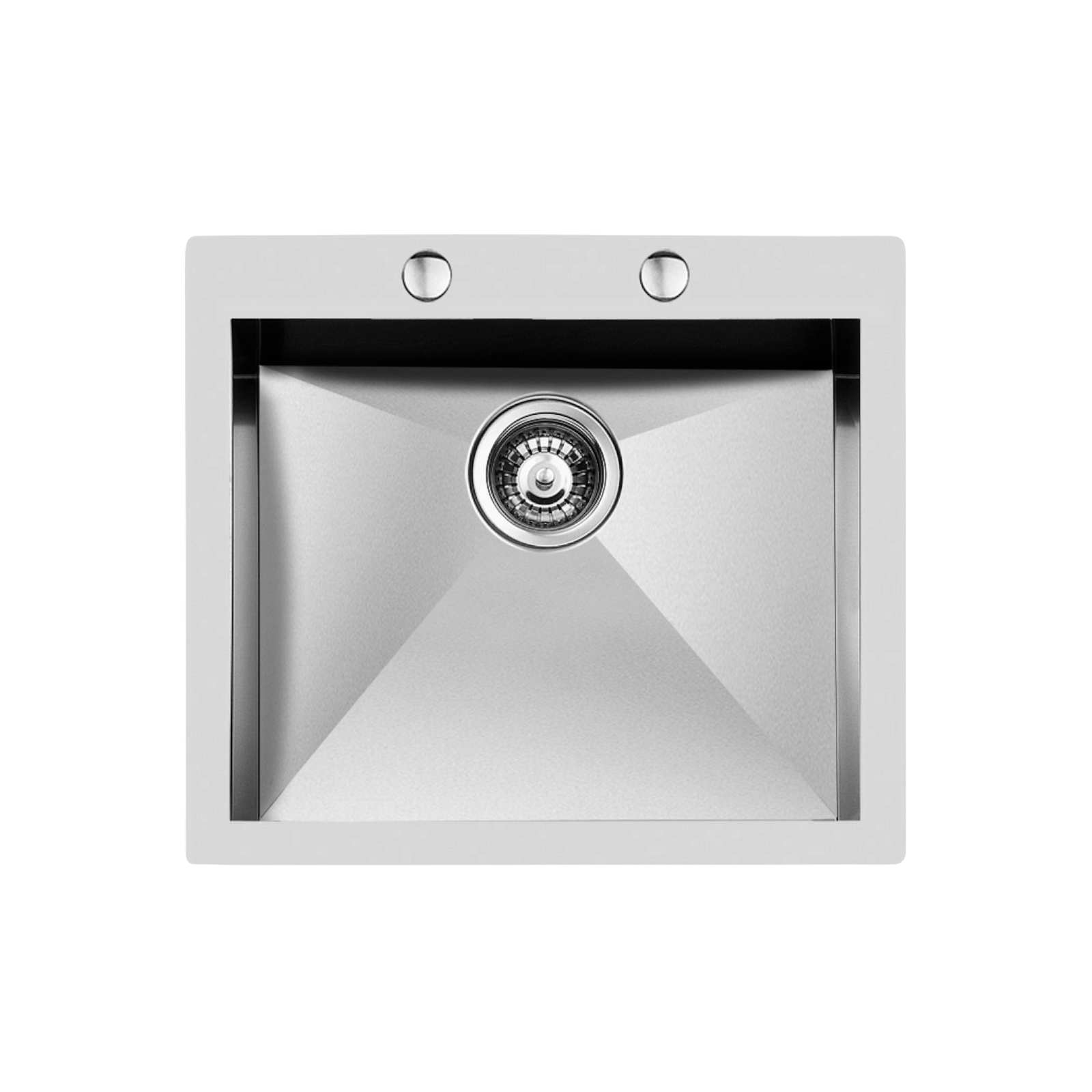 Chiuveta de bucatarie premium, Foster, Quadra, Flat Edge, 58 x 51 cm, inox, preaplin perimetral, sistem de scurgere automat