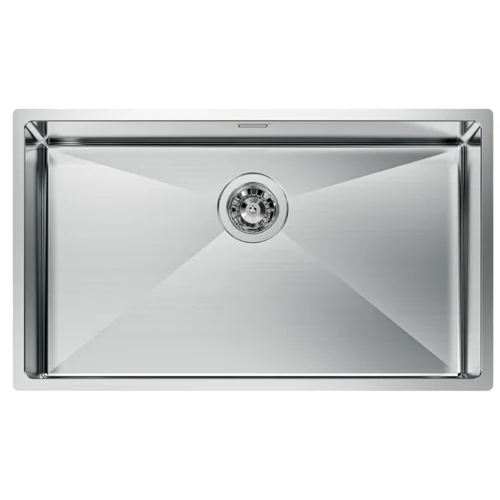 Chiuveta de bucatarie premium, Foster, Quadra R12, 75x44 cm, inox