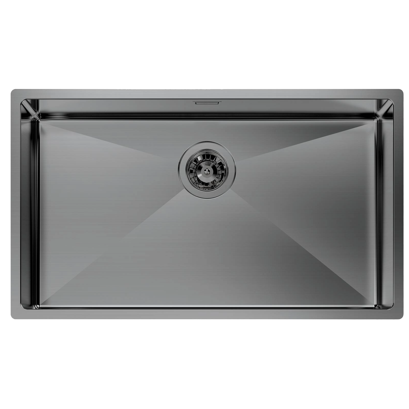 Chiuveta de bucatarie premium, Foster, Quadra R12, 75x44 cm, antracit