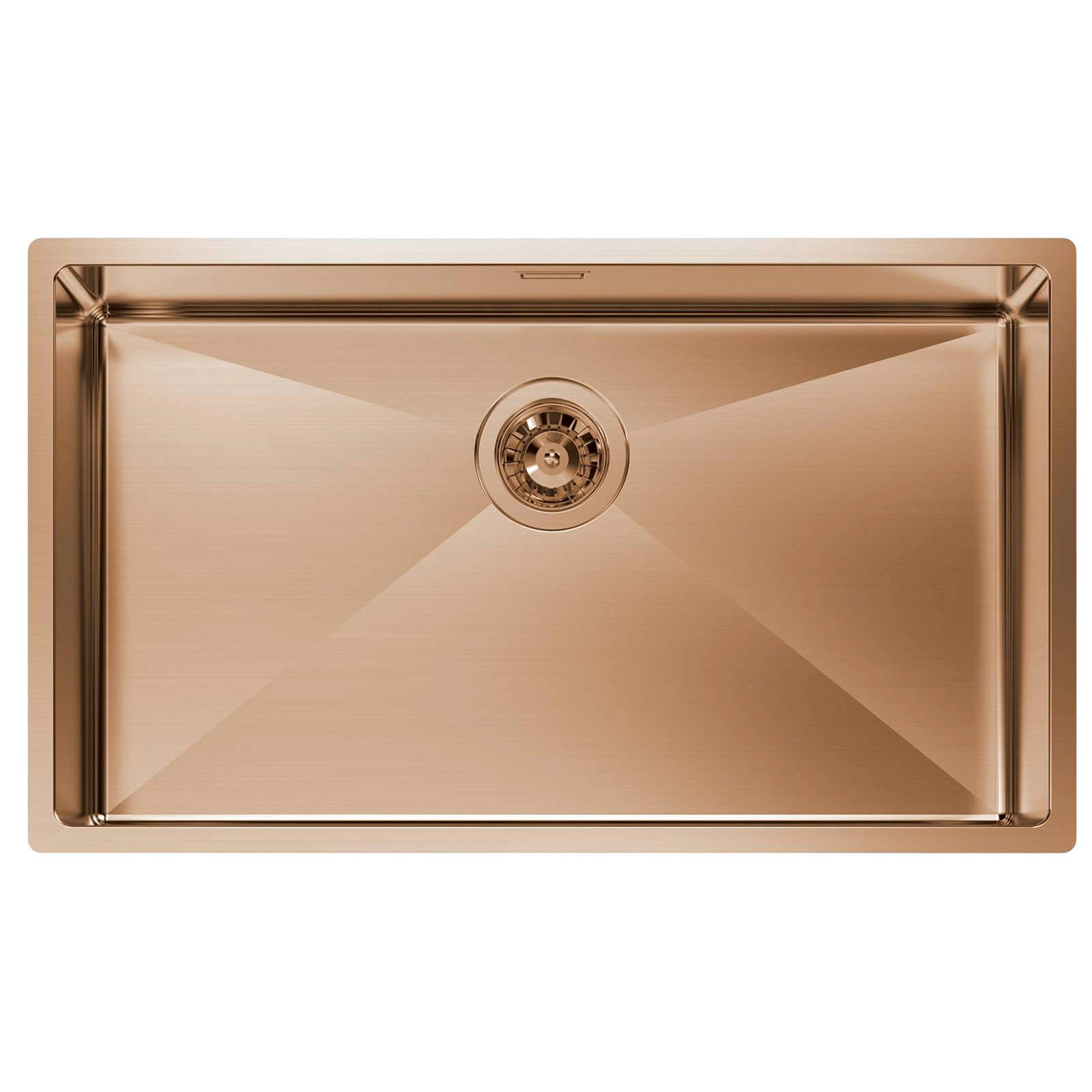 Chiuveta de bucatarie premium, Foster, Quadra R12, 75x44 cm, bronz