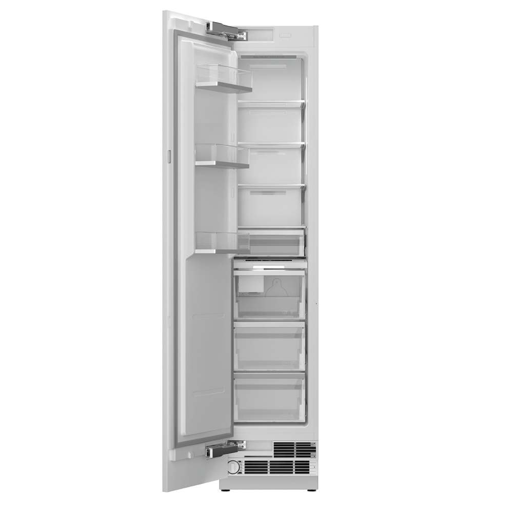 congelator incorporabil no frost, bertazzoni, colectie modern, cu capacitate 245 litri, inox