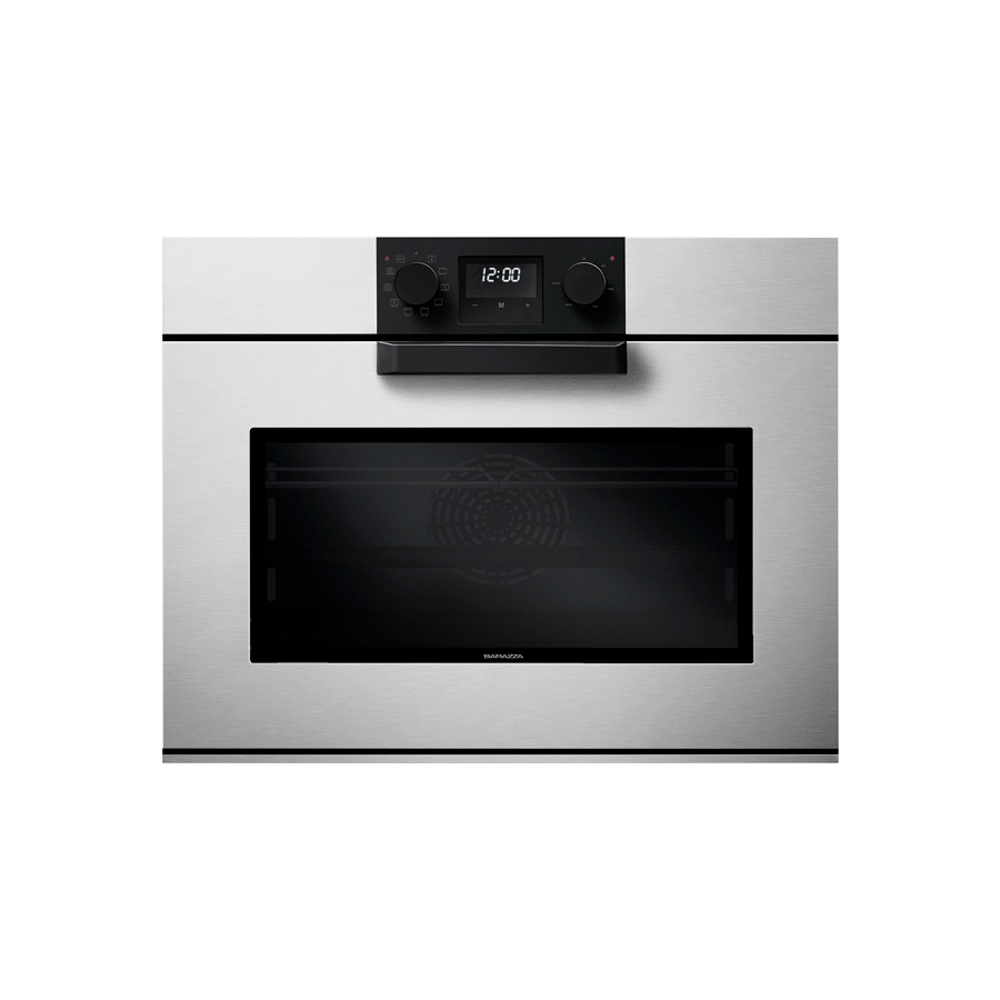 Cuptor electric incorporabil Barazza, colectie Icon X Steel, 75 cm, 89 litri, finisaje de lux, clasa A, premium, 9 functii manuale, panou de control tactil si comutatoare rotative, functie convectie, usa detasabila triplustratificata, curatare facila, inox