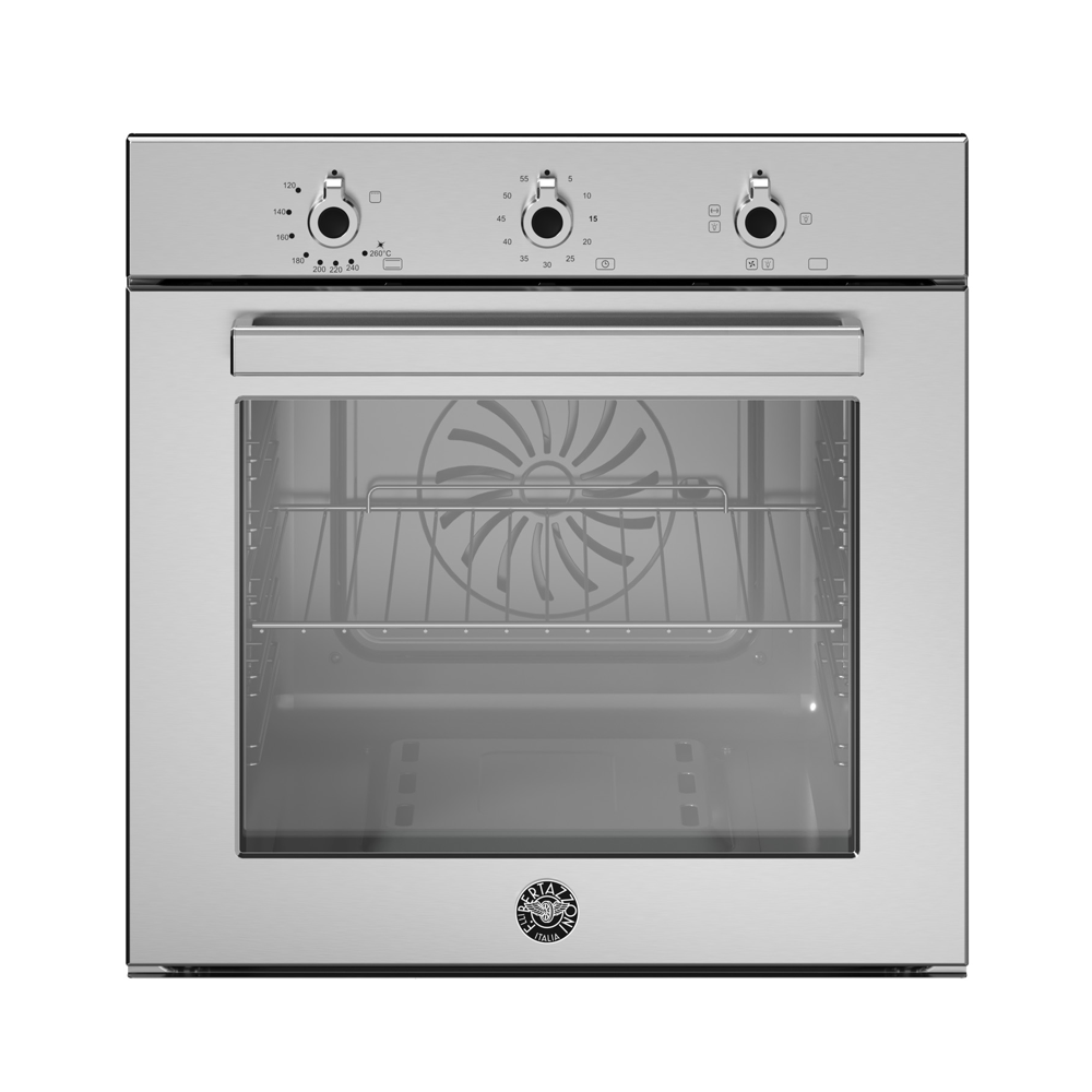 cuptor pe gaz incorporabil, bertazzoni, colectie professional, cu capacitate de 76 litri, clasa A+, inox