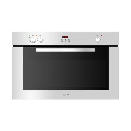cuptor pe gaz incorporabil, foster, ke, cu capacitate de 91 litri si 4 moduri de gatire prestabilite, functie rotisor integrata, inox