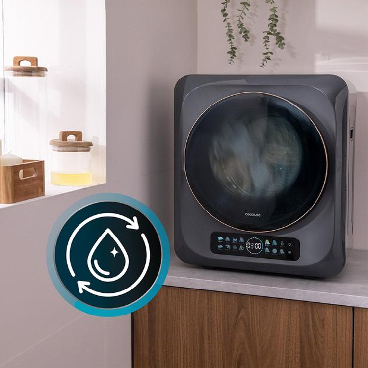 Mini uscator de rufe, Cecotec, Bolero DressCode Dry 3400V Dark, 3 kg, antracit. programe speciale pentru haine delicate