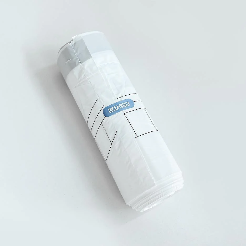 Set saci menajeri pentru litiera inteligenta BAYMAX, Catlink, alb, mentin litiera curata