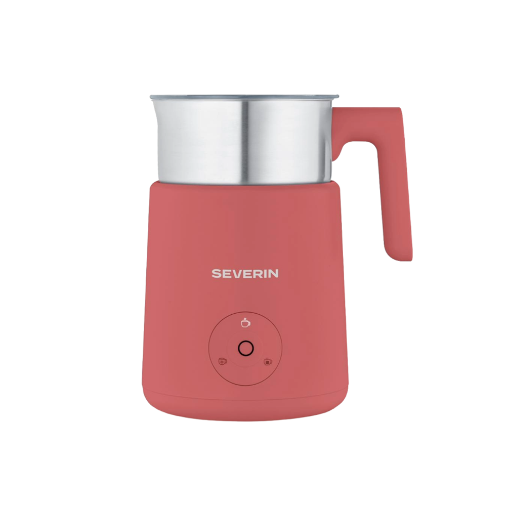 Aparat de spumare lapte Severin, Spuma Lite, 400 ml, preparare bauturi reci/calde, panou control frontal, piese lavabile in masina de spalat vase, potrivit pentru latte, cappuccino, ciocolata calda, corai