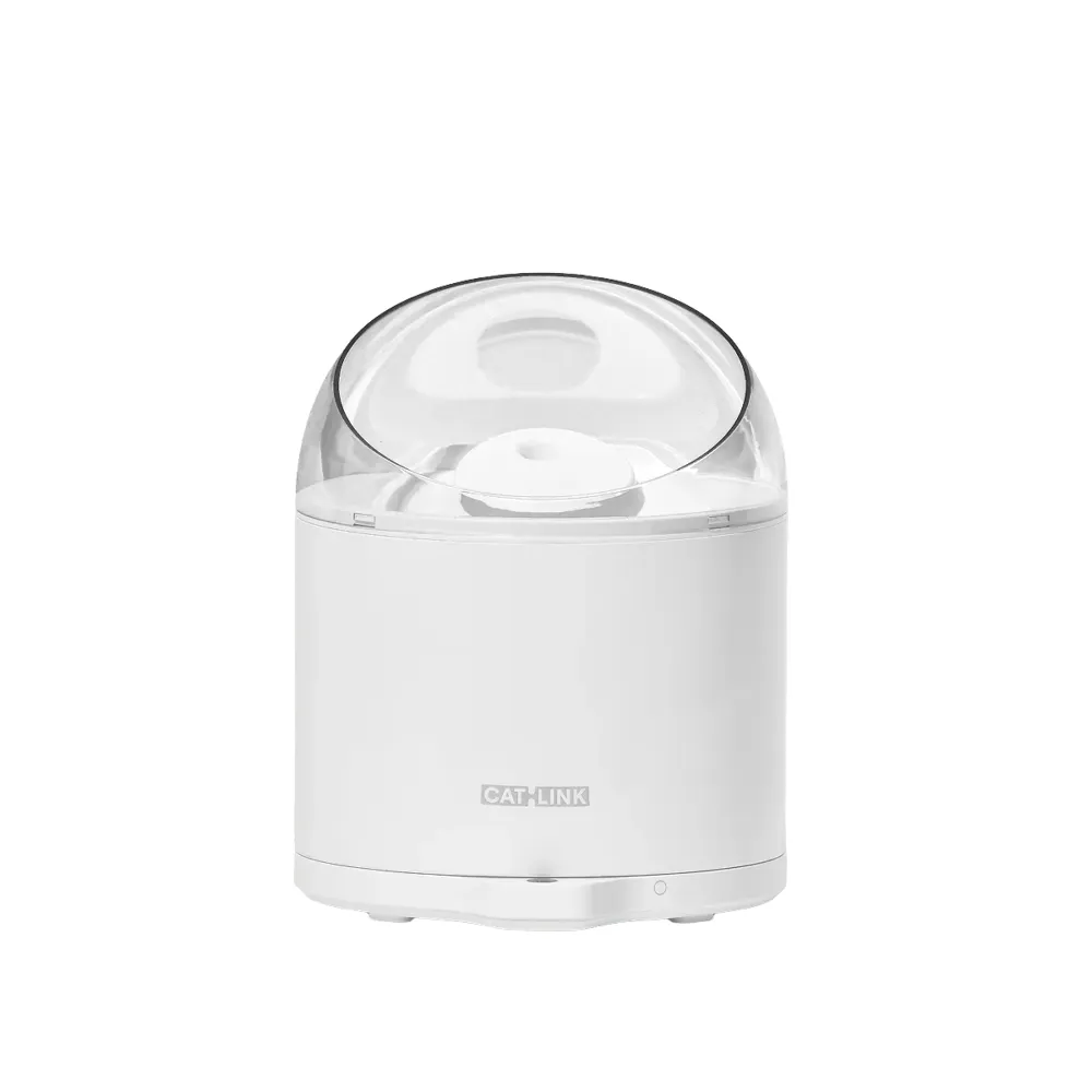 Fantana de apa smart pentru pisici, Catlink, alb, design modern, functii avansate